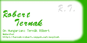 robert ternak business card